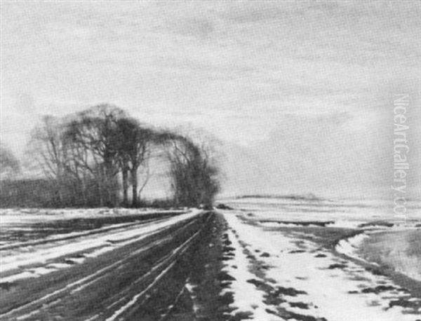 Spring Thaw Oil Painting by Sigvard Hansen