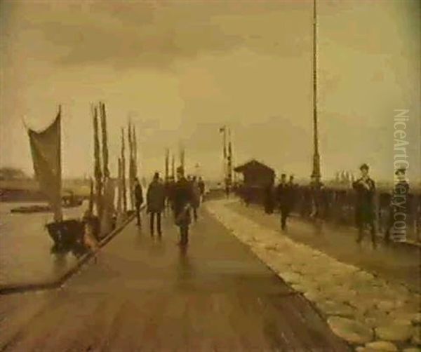 Helsingor Oil Painting by Sigvard Hansen