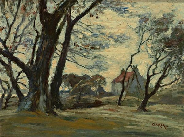 Near Rosyth On The Banks Of The Forth Oil Painting by Charles Martin Hardie