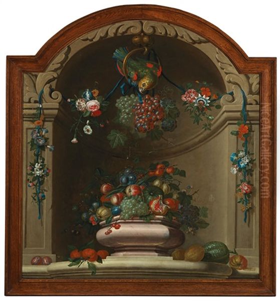 Still Life With Flowers Oil Painting by Pieter Hardime