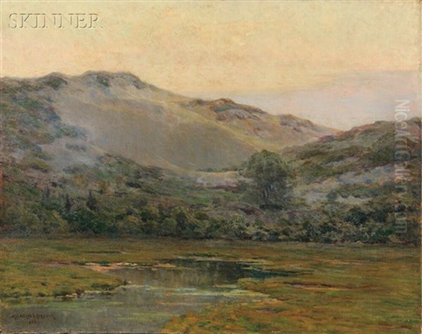 Marsh View, Possibly Annisquam Oil Painting by Melbourne Havelock Hardwick