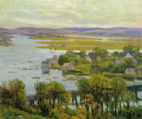 Summer On The Coast Oil Painting by Melbourne Havelock Hardwick