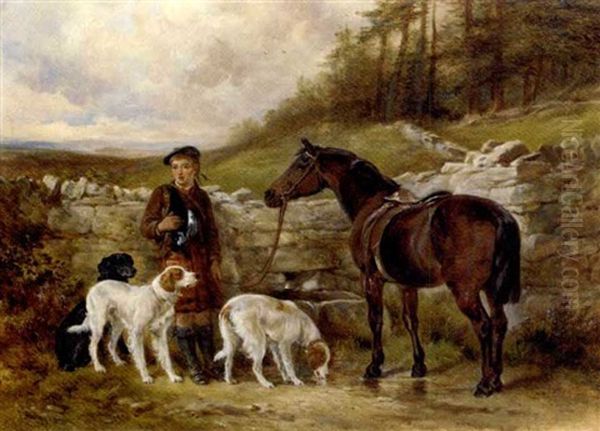 The Young Ghillie Oil Painting by James Hardy Jr.