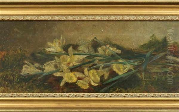 Daffodils Oil Painting by Anna Eliza Hardy