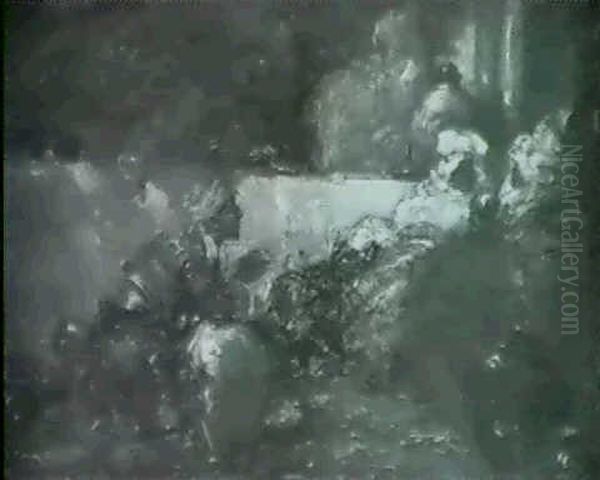 A Quiet Corner In The Souk Oil Painting by Dudley Hardy