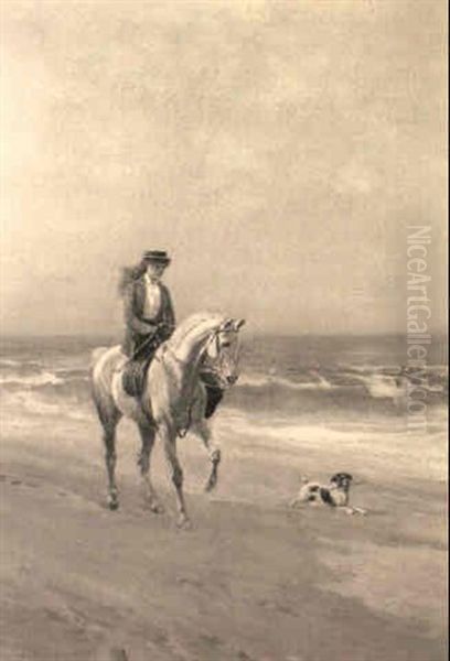 The Sands At Durham Oil Painting by Heywood Hardy