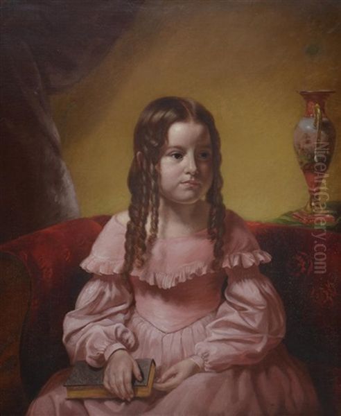 Miss Sylvester Oil Painting by Jeremiah Pearson Hardy