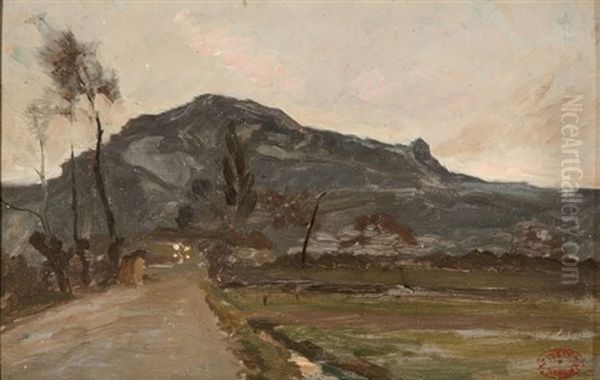 Chemin Du Petit Seminaire, Le Soir Oil Painting by Ernest Hareux