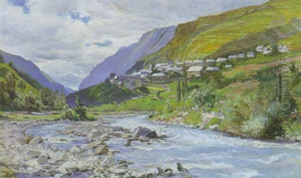 La Grave Oil Painting by Ernest Hareux
