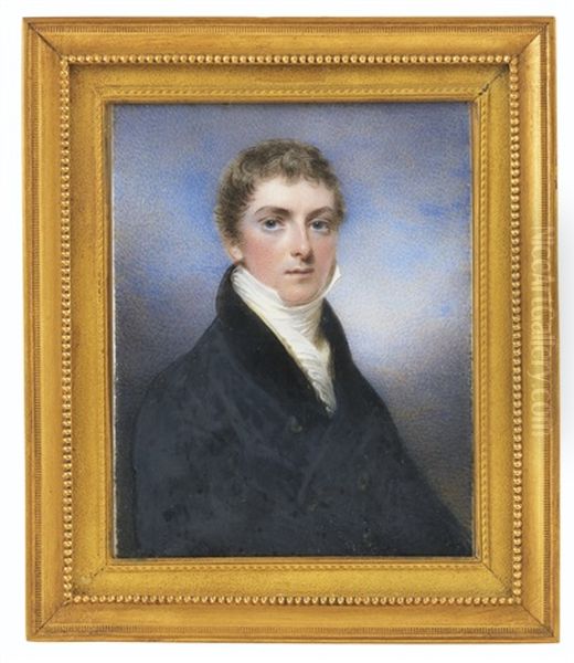 Portrait De Jeune Homme Oil Painting by Hargreaves, Thomas