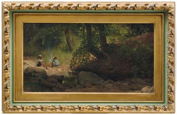 Sylvan Glade Oil Painting by Paul Harney Jr.