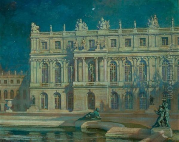 Nocturne, Versailles Oil Painting by Alexander Thomas Harrison