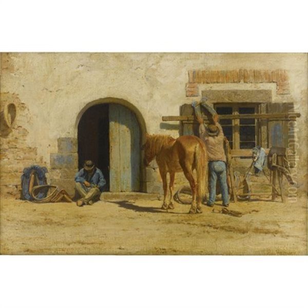 Noonday Rest Oil Painting by Alexander Thomas Harrison