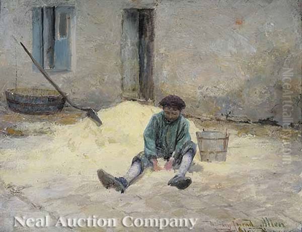 A Day Of Work Oil Painting by Alexander Thomas Harrison