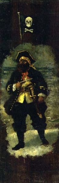 Wide Horizon Oil Painting by Alexander Thomas Harrison