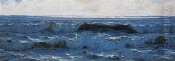 Les Vagues Oil Painting by Alexander Thomas Harrison