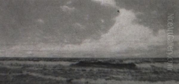 Dawn Over The Sea Oil Painting by Alexander Thomas Harrison