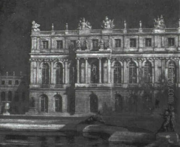 Nocturne Versailles Oil Painting by Alexander Thomas Harrison
