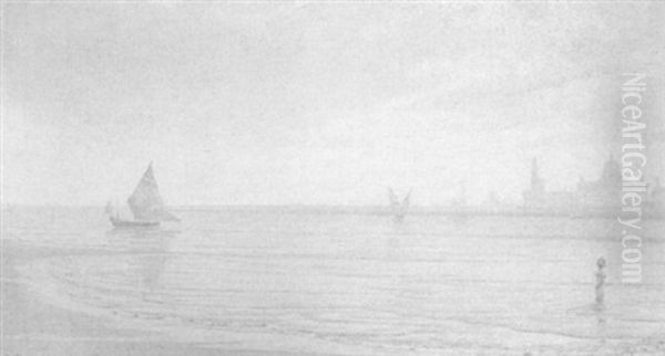 Venise Dore Oil Painting by Alexander Thomas Harrison