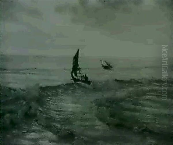 Lost At Sea Oil Painting by Alexander Thomas Harrison