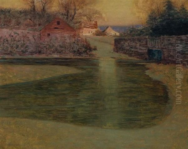 Winter - Late Afternoon Oil Painting by Lovell Birge Harrison