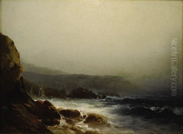 Connecticut Coast Oil Painting by William M. Hart