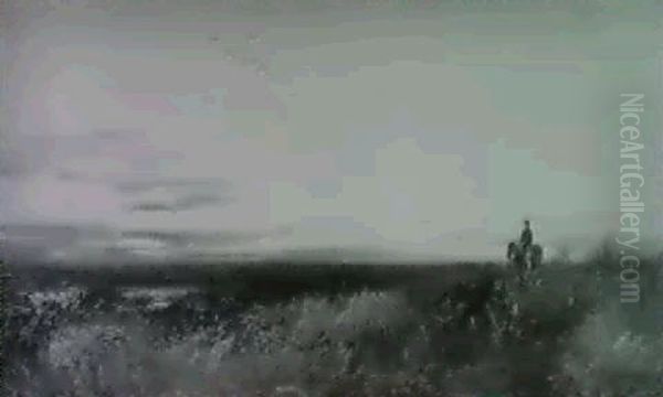 The Prairie Oil Painting by William M. Hart