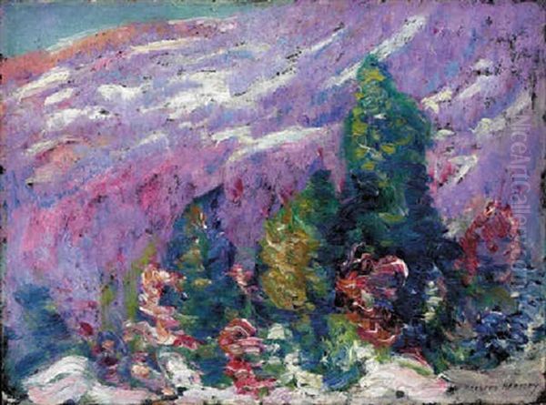 Songs Of Winter #4 Oil Painting by Marsden Hartley