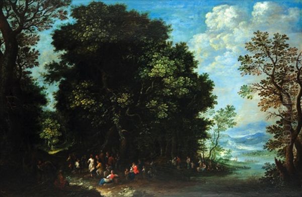 Lesni Krajina Oil Painting by Johannes Jakob Hartmann