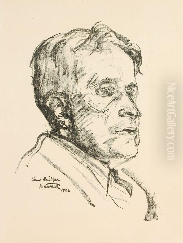 Hans Rudiger Oil Painting by Paul Friedr. Wilhelm Balmer