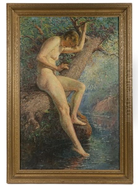 Water Kiss Oil Painting by James Taylor Harwood