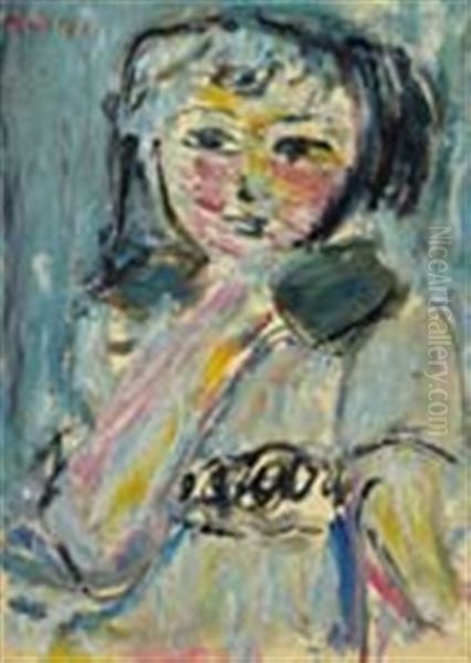 Girl At Noa Noa Oil Painting by Toshiyuki Hasegawa