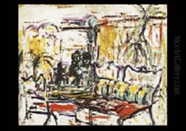 Bar In Asakusa Oil Painting by Toshiyuki Hasegawa