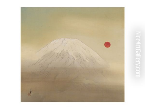 Mount Fuji Oil Painting by Kansetsu Hashimoto