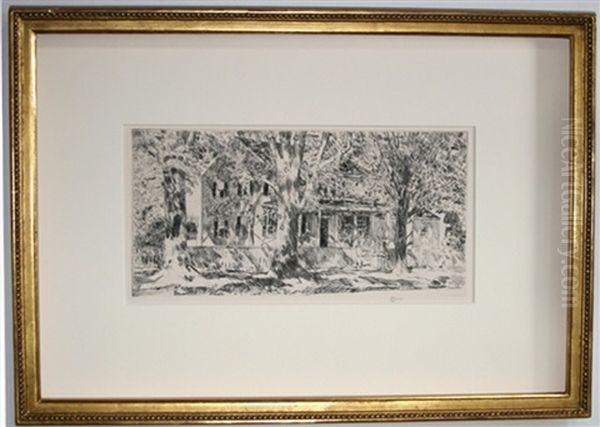 The Japanese Parasol Oil Painting by Childe Hassam