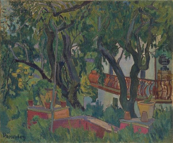 Almond Trees Oil Painting by Irena Hassenberg