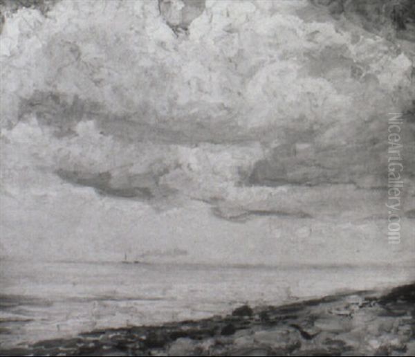 Quiet Shores Oil Painting by Joseph Henry Hatfield