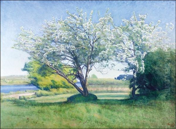 Kukkivat Puut Oil Painting by Werner Von Hausen