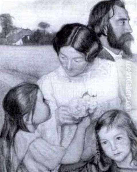 Emile Bernard Och Familjen Van Hausen Oil Painting by Werner Von Hausen