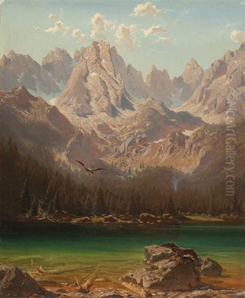 Der Konigssee Oil Painting by Karl Haushofer