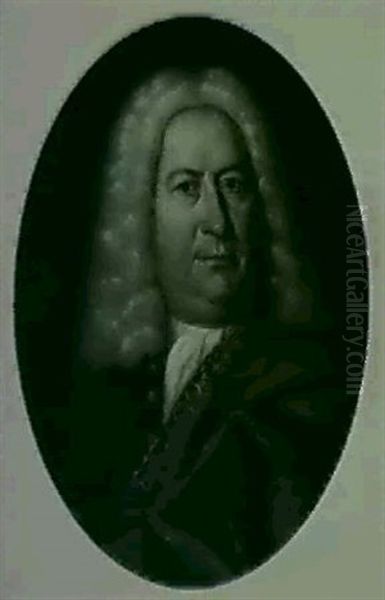 Portrait Of A Gentleman Oil Painting by Elias Gottleib Haussmann