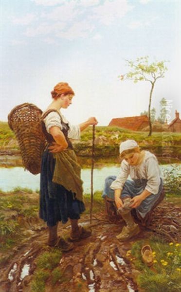 A Stop On The Way Oil Painting by Alice (Alice Morgan) Havers