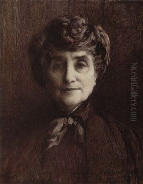 Portrait De Femme De Qualite Oil Painting by Louis Welden Hawkins