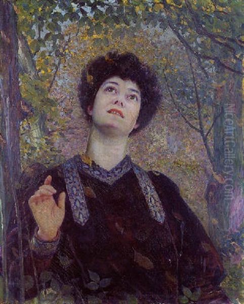 Femme Dans Un Verger Oil Painting by Louis Welden Hawkins
