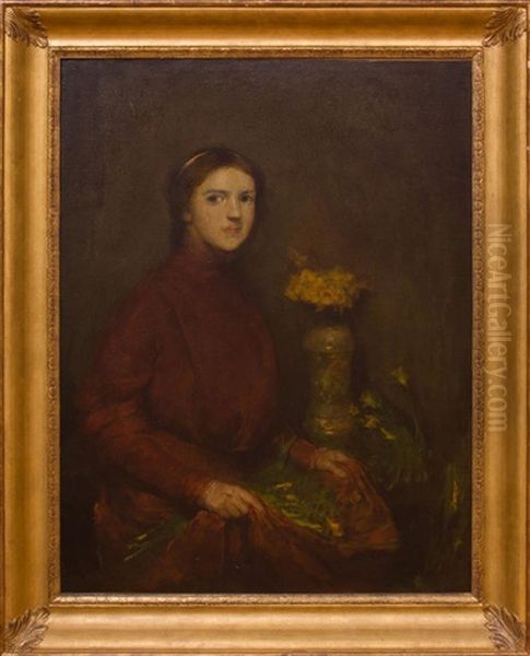 The Florist's Daughter Oil Painting by Charles Hawthorne