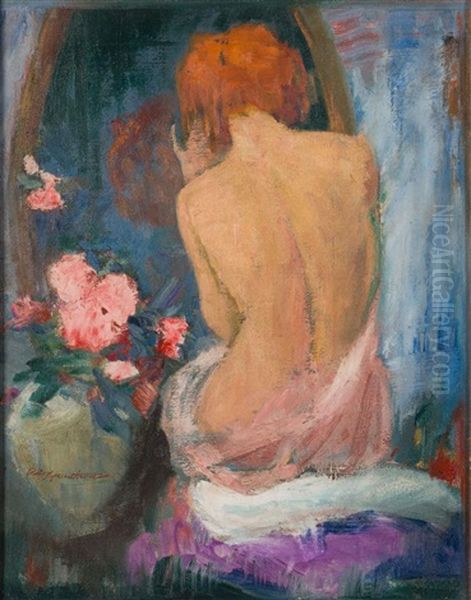 Seated Nude Oil Painting by Charles Hawthorne