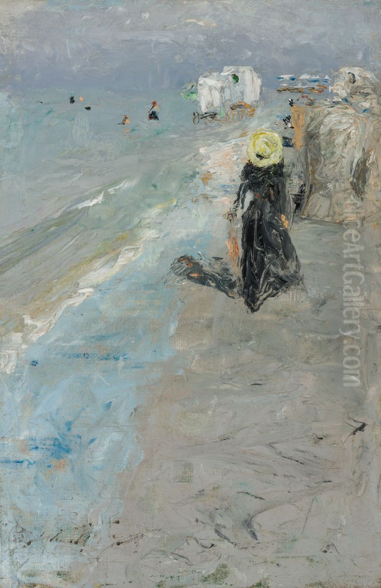 Beach Scene With Figures Oil Painting by Charles Hawthorne