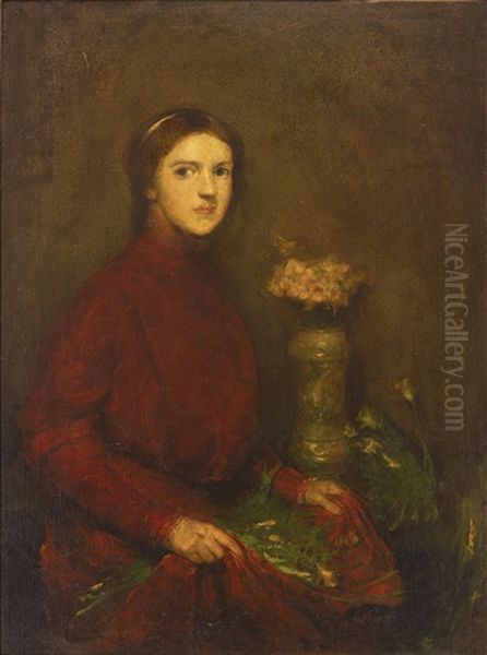 The Florist's Daughter Oil Painting by Charles Hawthorne