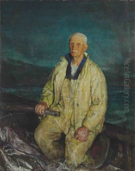 The Boat Steerer Oil Painting by Charles Hawthorne