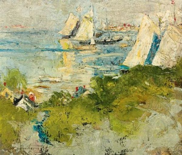 By The Sea Oil Painting by Charles Hawthorne